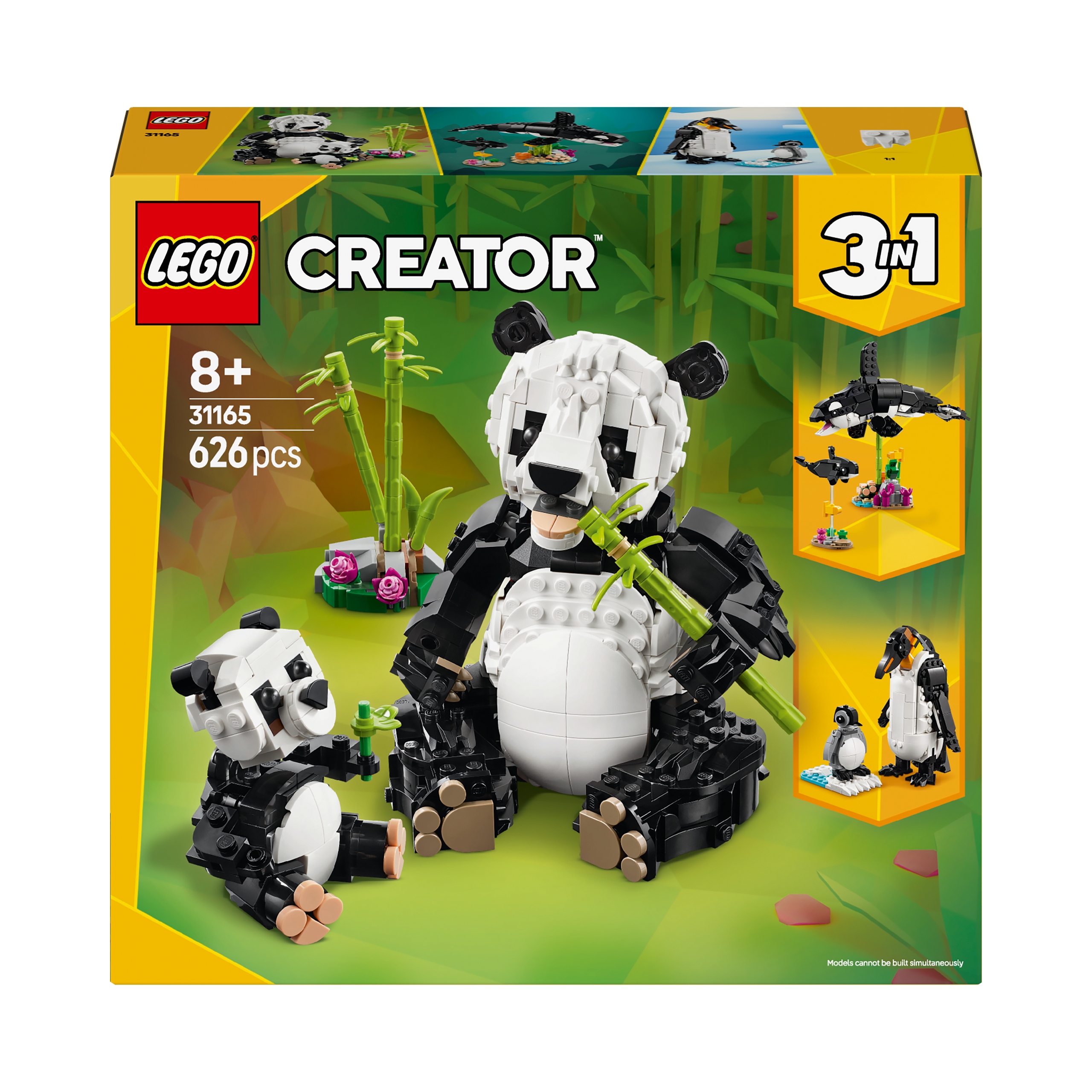 LEGO Creator 3v1 31165 Creator 31165 Divoké zvieratá: Pandia rodina